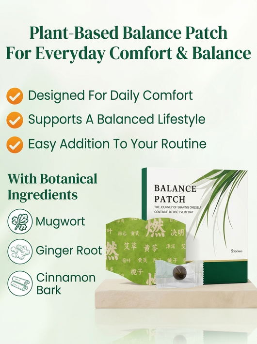 Balance Patch – Japanese Herbal Stomach Patch with Plant-Based Ingredients